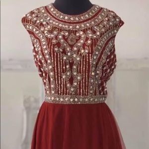 Maroon Jovani size 18 cocktail dress